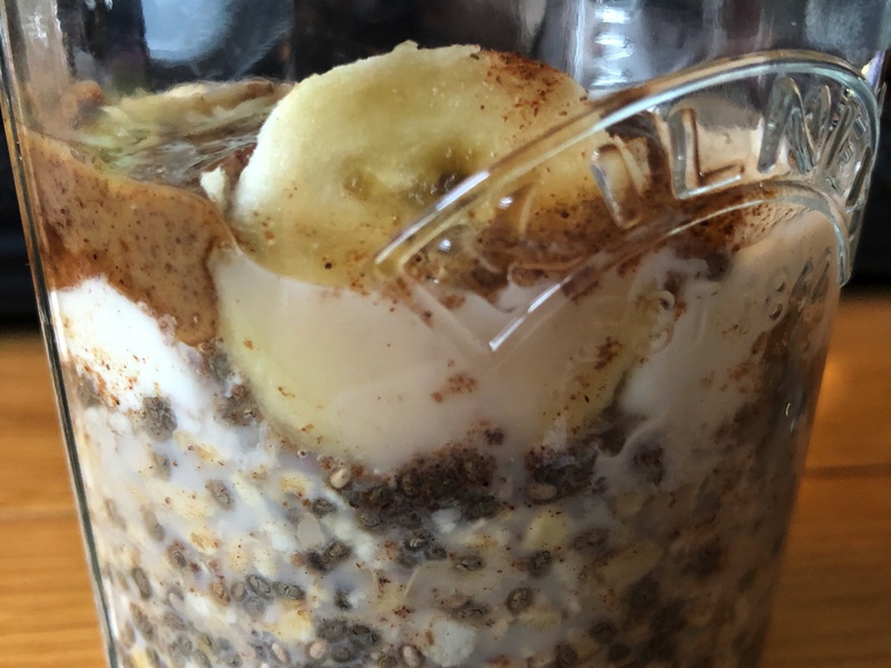 Banana and Almond Overnight Oats