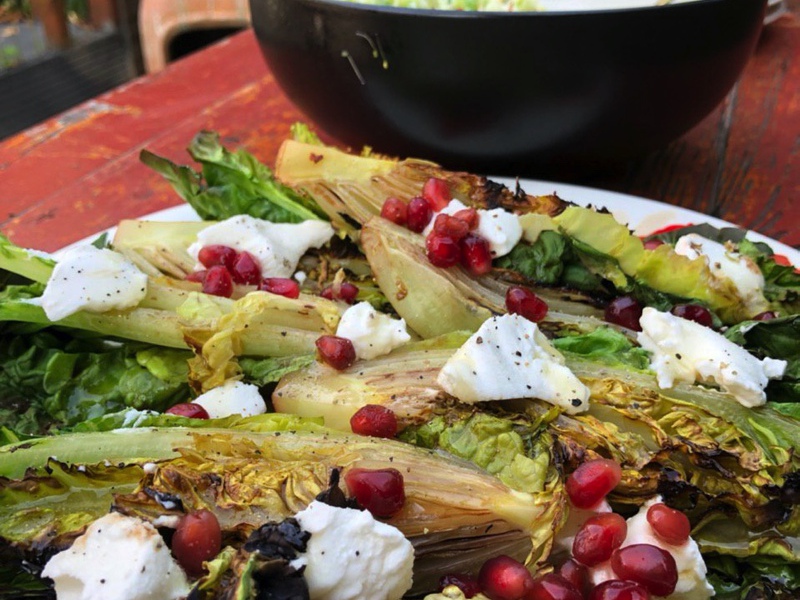 Charred Baby Gem Salad