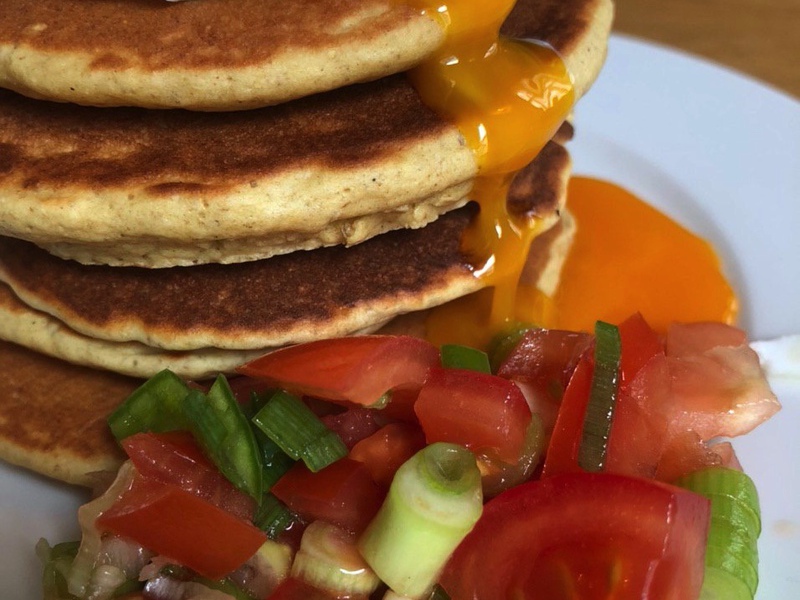 Cumin Oat & Chickpea Pancakes